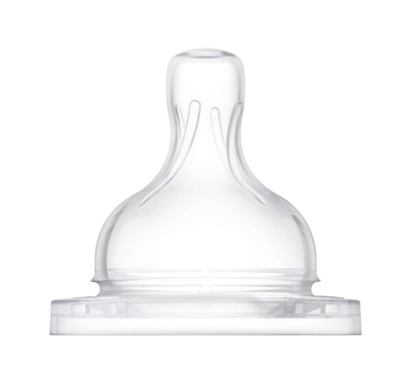 Avent Classic Silicone Teat Slow Flow (1M+) - Set of 2-16123