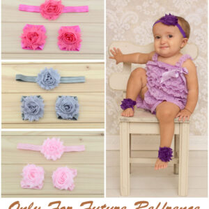 Socks & Headband Baby Barefoot - Pink-17254