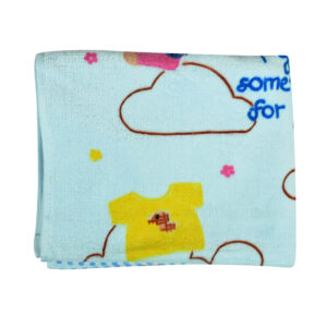 Baby Cotton Towel - Blue-16419