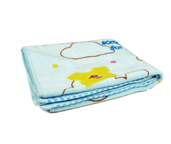 Baby Cotton Towel - Blue-0