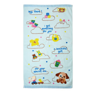 Baby Cotton Towel - Blue-16420