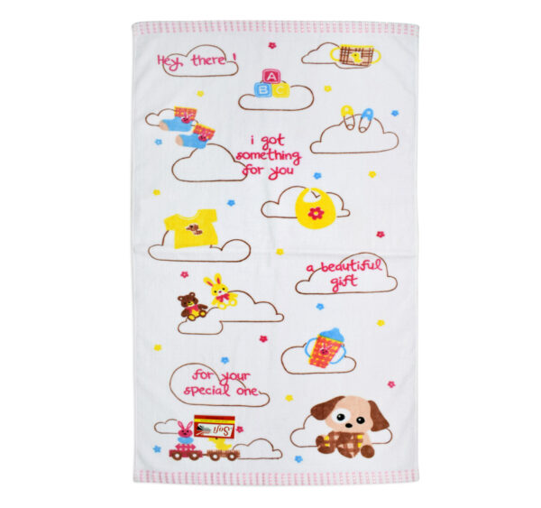 Baby Cotton Towel - Pink-16432