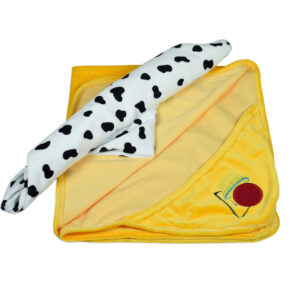 Baby Soft Swaddle Blankets Pack Of 2 - White/Yellow-16627