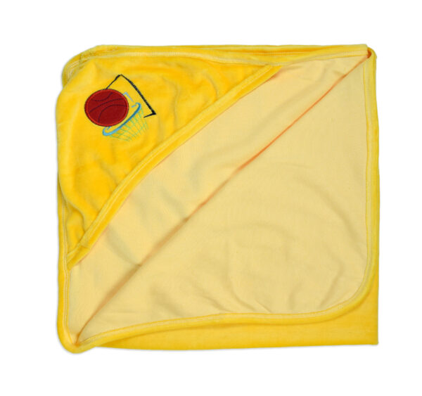 Baby Soft Swaddle Blankets Pack Of 2 - White/Yellow-16626