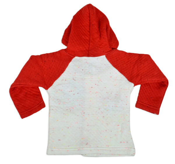 Little Darling Hooded Top & Bottom Winter Set - Red-16594