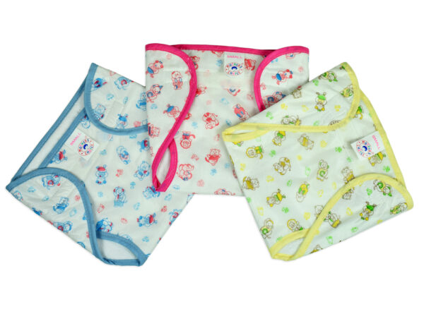 Baby Velcro/Plastic Nappy - Pack Of 3-0