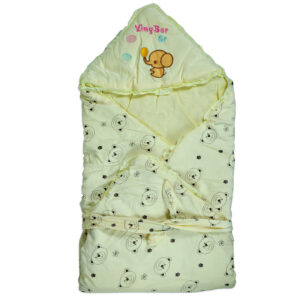 Baby Quilted Wrapper - Yellow-0