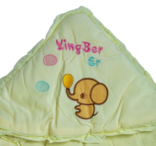 Baby Quilted Wrapper - Yellow-16790