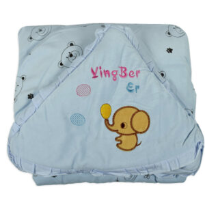 Baby Quilted Wrapper - Sky Blue-16800