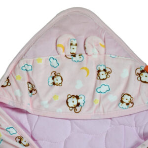 Baby Quilted Wrapper - Pink-16810