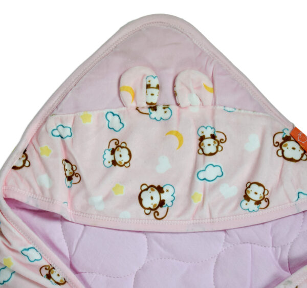 Baby Quilted Wrapper - Pink-16810