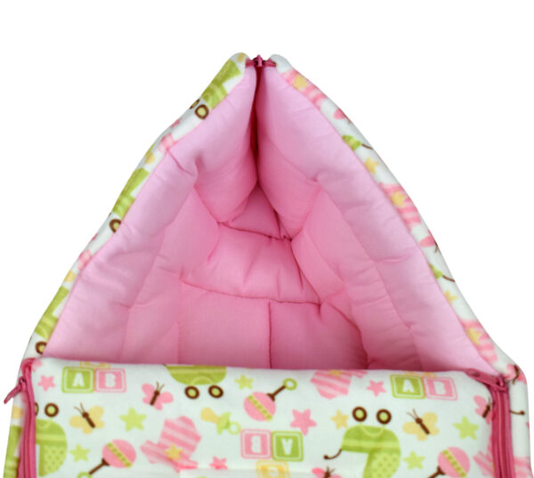 Babysworld Sleeping Bag ABC Print - Magenta-16815