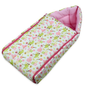 Babysworld Sleeping Bag ABC Print - Magenta-16816