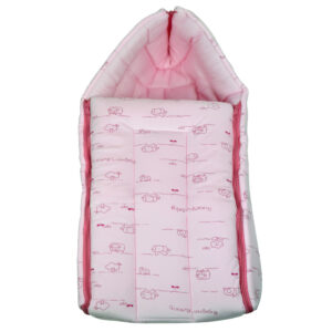 Babysworld Sleeping Bag ABC Print - Pink-16828