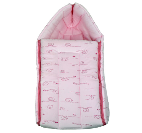 Babysworld Sleeping Bag ABC Print - Pink-16828