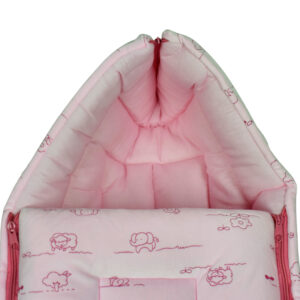 Babysworld Sleeping Bag ABC Print - Pink-16826