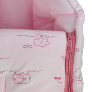 Babysworld Sleeping Bag ABC Print - Pink-16825