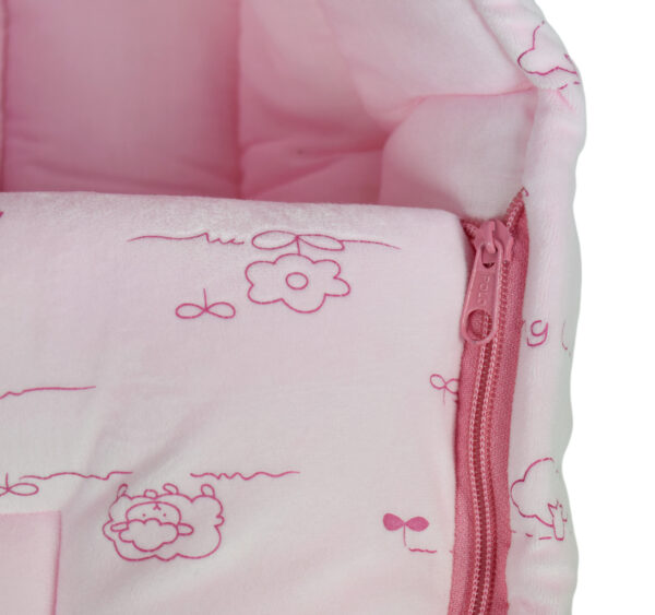 Babysworld Sleeping Bag ABC Print - Pink-16825