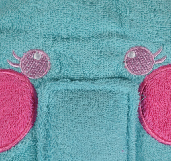 Baby Hooded Towel (Elephant Character) - Aqua-16951