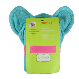Baby Hooded Towel (Elephant Character) - Aqua-16950