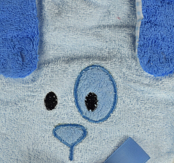 Baby Hooded Towel (Dog Character) - Sky Blue-16973