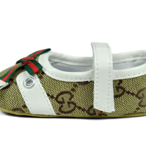 Belly Style Baby Booties - Green/White-17034