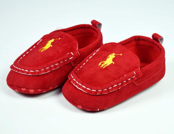 Baby Loafer Style Soft Shoes - Red-0