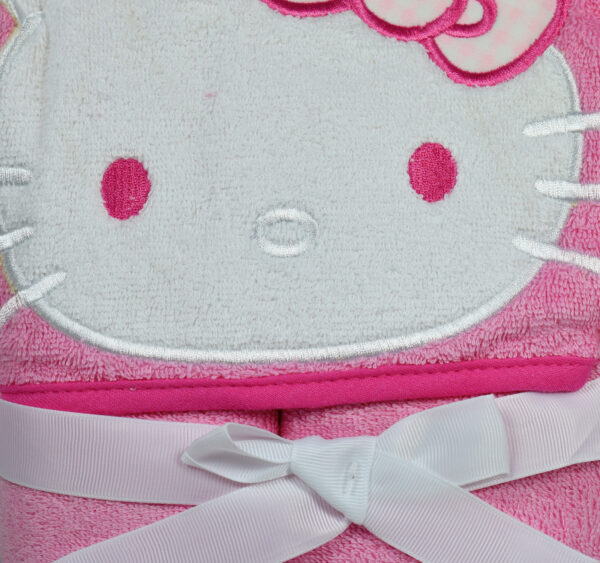 Baby Hooded Bath Wrap Towel (Hello Kitty) - Pink-17241