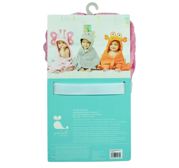 Baby Hooded Bath Wrap Towel (Hello Kitty) - Pink-17239