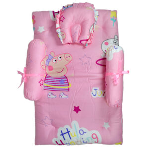 Gadda Set With 3 Pillows (Peppa Pig) - Pink-0