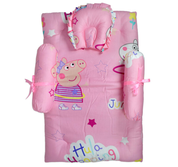 Gadda Set With 3 Pillows (Peppa Pig) - Pink-0