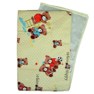 Changing Sheets Set Of 3 (Bear Print) - Yellow-17147