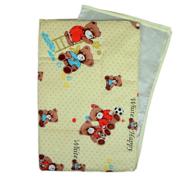 Changing Sheets Set Of 3 (Bear Print) - Yellow-17147