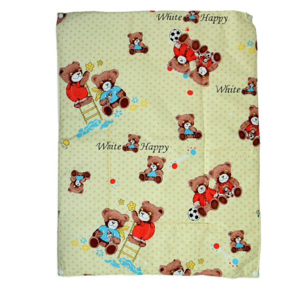 Changing Sheets Set Of 3 (Bear Print) - Yellow-17144