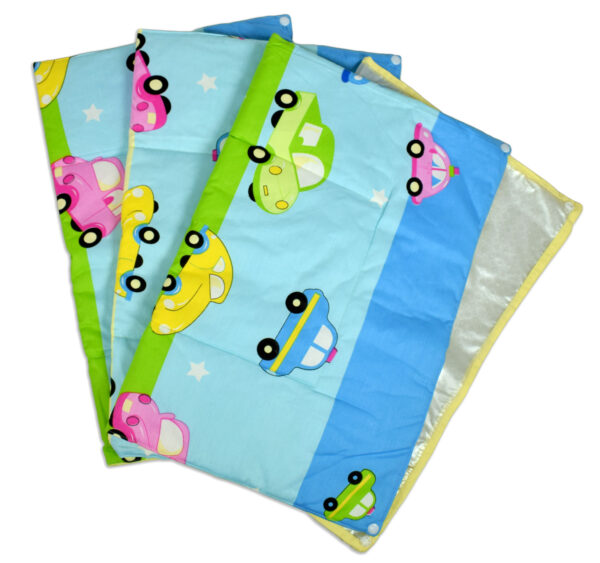 Changing Sheets Set Of 3 (Mini Cars Print) - Multicolor-0