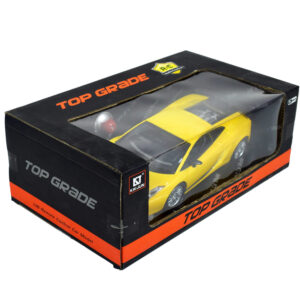 Top Grade 1:18 scale Remote Control Car-27Mhz - Yellow-17323