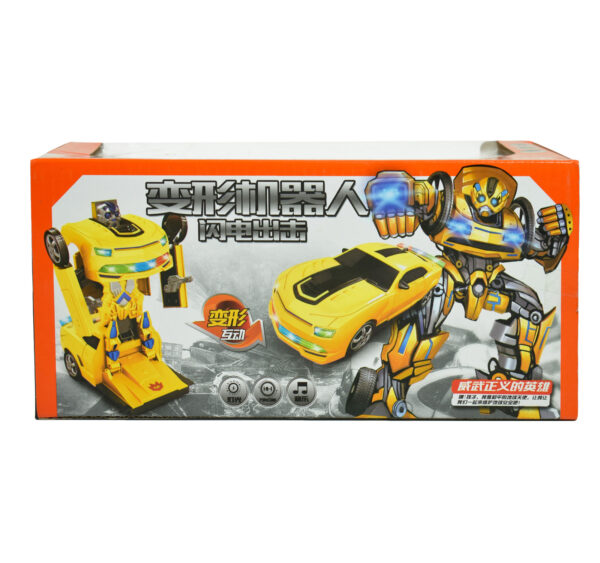 Transformers Autobots Deformation Remote Control Car 1:14 Simulated Car Toy - Yellow-17341