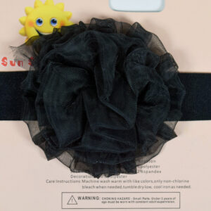 Socks & Headband Baby Barefoot - Black-17286