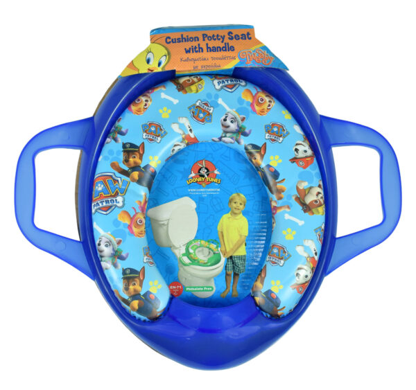 Cushioned Potty Training Seat With Handle (Paw Patrol) - Blue-0