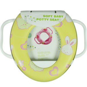Soft Cushioned Potty Training Seat With Handle - Yellow-0