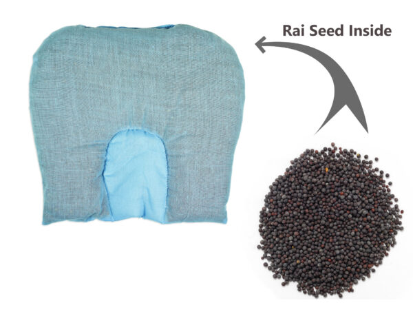 Mustard Seed, Rai Pillow For Baby Head Shaping - Sky Blue-17491