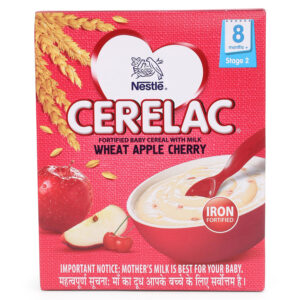 Nestle Cerelac Stage 2 Fortified Baby Cereal Wheat Apple Cherry - 300 gm-0