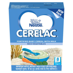 Nestle Cerelac Baby Cereal With Milk Rice And Vegetables (8M+) Stage 2 - 300 gm-18520