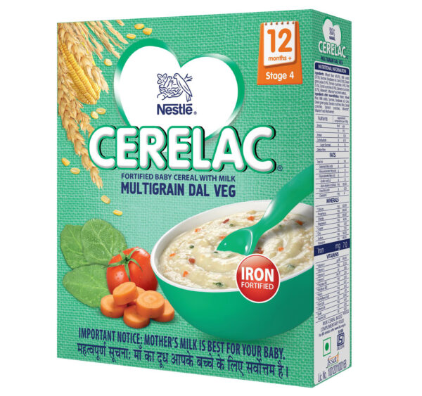 Nestle Cerelac Multigrain Dal Veg Stage 4 (12M+) - 300gm-17945