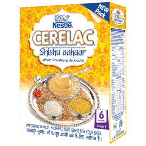 Nestle Cerelac Shishu Aahaar Wheat Rice Moong Dal Khichdi Stage 1 - 300 gm-18497