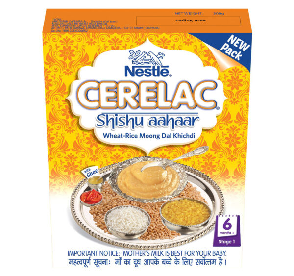 Nestle Cerelac Shishu Aahaar Wheat Rice Moong Dal Khichdi Stage 1 - 300 gm-0