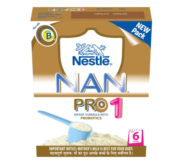 Nestle Nan Pro 1 Infant Formula - 400 gm-0