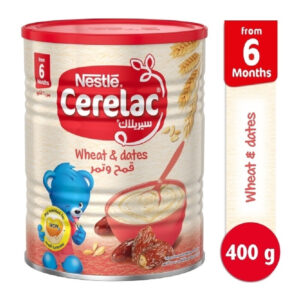 Nestle Cerelac Wheat & Dates, Baby Cereal (6M+) - 400g] -0
