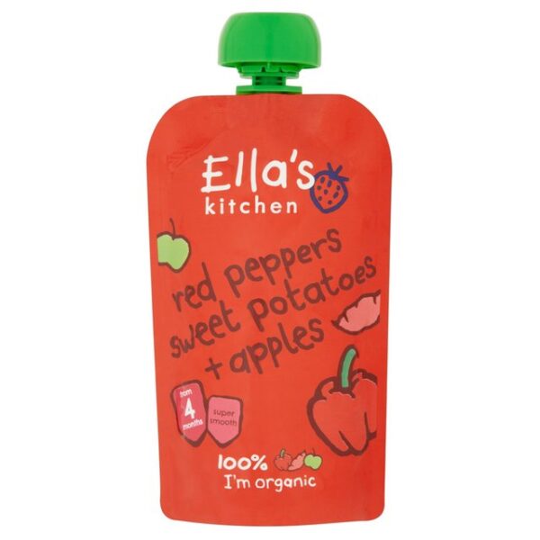 Ella's Kitchen Red Peppers, Sweet Potatoes & Apples -120g -17960