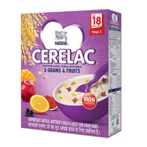 Nestle Cerelac Stage 5 Infant Cereal, 5 Grain and Fruits - 300g-17952